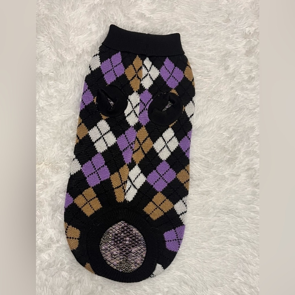 Dr. Marty argyle doggy sweater - Picture 3 of 8